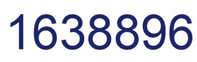 Number 1638896 blue image