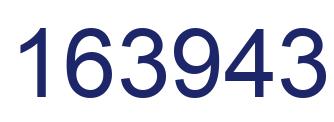 Number 163943 blue image