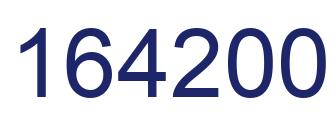 Number 164200 blue image