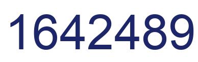 Number 1642489 blue image