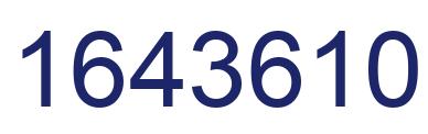 Number 1643610 blue image