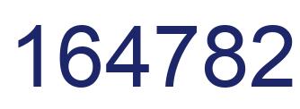 Number 164782 blue image