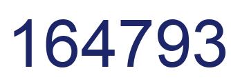 Número 164793 imagen azul
