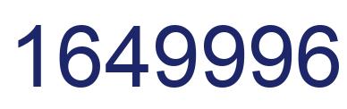 Number 1649996 blue image