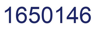 Number 1650146 blue image
