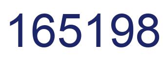 Number 165198 blue image