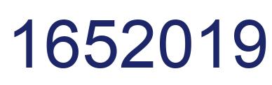 Number 1652019 blue image