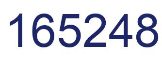 Number 165248 blue image
