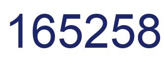 Number 165258 blue image