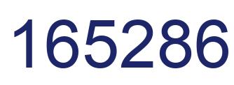 Number 165286 blue image