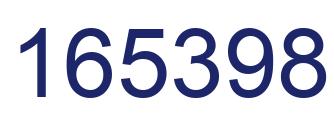 Number 165398 blue image