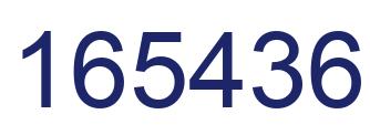 Number 165436 blue image