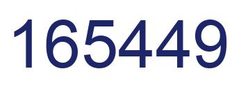 Number 165449 blue image