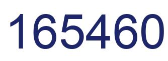 Number 165460 blue image