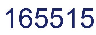 Number 165515 blue image
