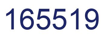 Number 165519 blue image