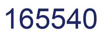 Number 165540 blue image