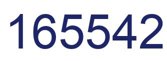Number 165542 blue image