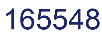 Number 165548 blue image