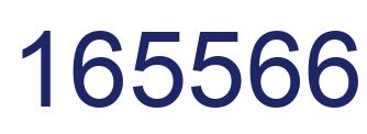 Number 165566 blue image