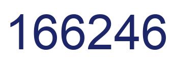 Number 166246 blue image