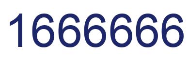 Número 1666666 imagen azul