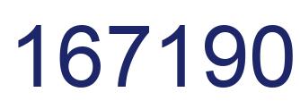 Number 167190 blue image