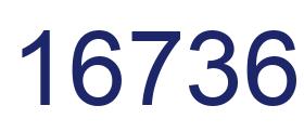 Number 16736 blue image