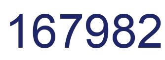 Number 167982 blue image