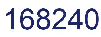 Número 168240 imagen azul