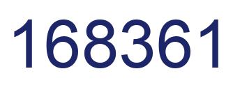 Number 168361 blue image