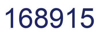 Number 168915 blue image