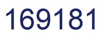 Número 169181 imagen azul