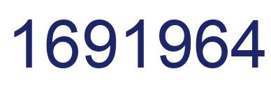Number 1691964 blue image