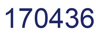 Number 170436 blue image