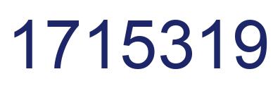 Number 1715319 blue image