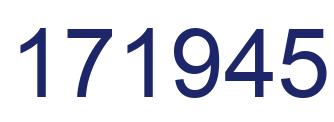 Number 171945 blue image