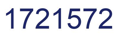 Number 1721572 blue image