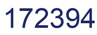 Number 172394 blue image