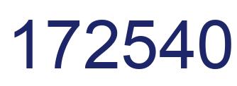 Number 172540 blue image