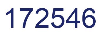Number 172546 blue image