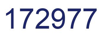 Number 172977 blue image