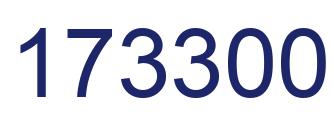 Number 173300 blue image