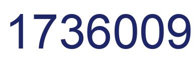 Number 1736009 blue image