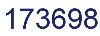 Number 173698 blue image