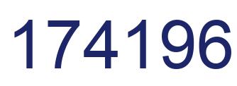 Number 174196 blue image