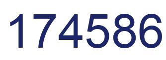 Número 174586 imagen azul