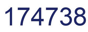 Número 174738 imagen azul