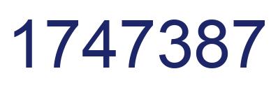 Número 1747387 imagen azul