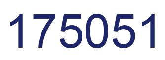 Number 175051 blue image